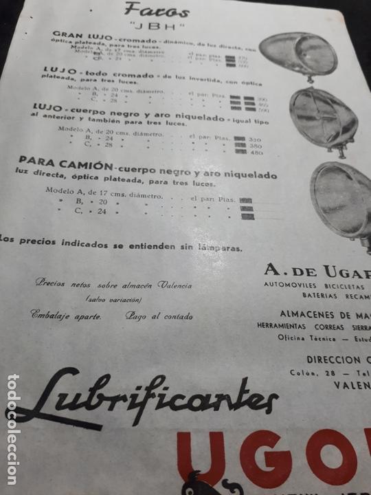 Automobili e Motociclette: Folleto catalogo publicidad original a&ntilde;os 30 faros jbh para coche camion motocicleta bicicleta