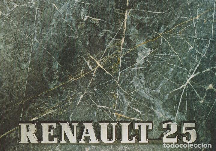 Carros e motociclos: CAT&Aacute;LOGO ORIGINAL RENAULT 25 EN FRANC&Eacute;S