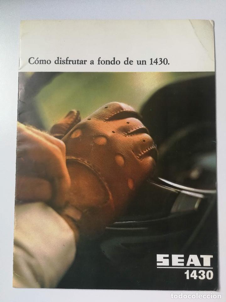 Coches y motocicletas: ANTIGUO Y PRECIOSO CATALOGO DEL SEAT 1430 - A&Ntilde;O 1971 - MUY BONITO - EN MUY BUEN ESTADO -