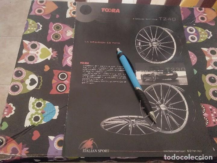 Cars and Motorcycles: ANTIGUO ANUNCIO PUBLICIDAD REVISTA LLANTAS PARA COCHE MARCA TOORA 4 Y 5 TORNILLOS
