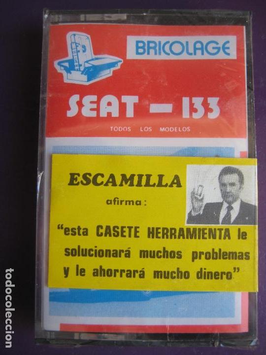 Coches y Motocicletas: CASETE PRECINTADA BRICOLAGE AUTOMOVIL COCHE SEAT 133 - ESCAMILLA - FINALES 70 PRIMEROS 80
