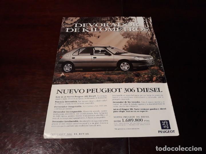 Coches y Motocicletas: PUBLICIDAD  DEL NUEVO PEUGEOT 306 DIESEL  28 X 21 CM
