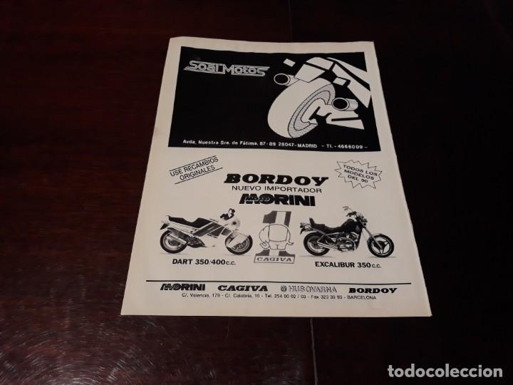 Coches y motocicletas: PUBLICIDAD DEL A&Ntilde;O 1990 DE MOTO MORINO Y DE SOAL MOTOS 28 X 21 CM APROX