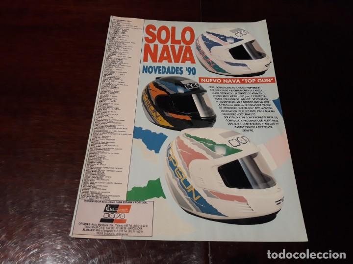 Coches y motocicletas: PUBLICIDAD DE CASCOS PARA MOTO NAVA . NUEVO NAVA TOP GUN 1991 28 X 21 CM