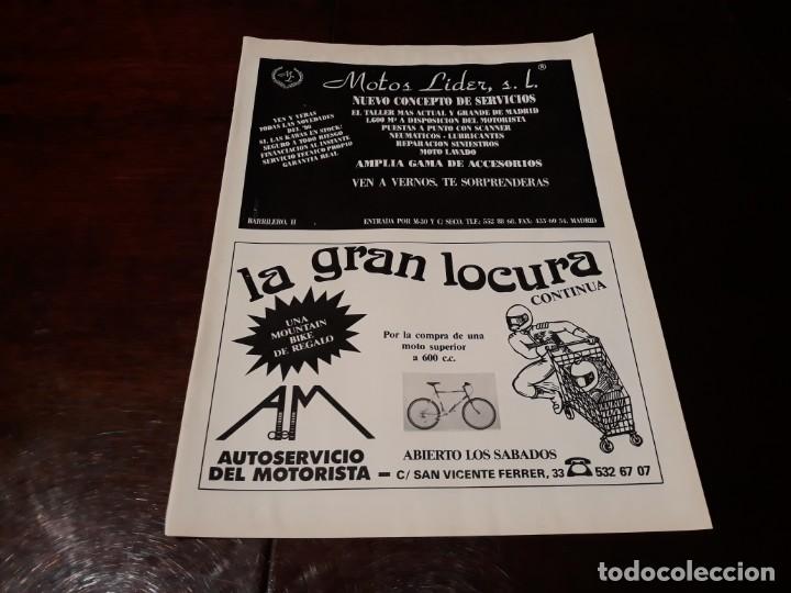 Coches y motocicletas: publicidad de motor lider y autoservicio del motorista a&ntilde;o 1990  28 x 21 cm