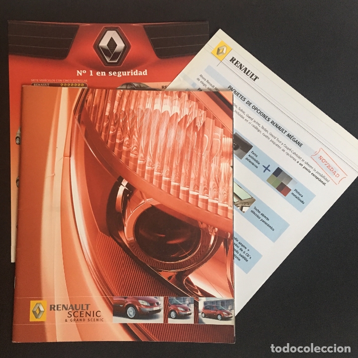 Carros e motociclos: Folleto catalogo publicidad original renault scenic y grand scenic de 2004