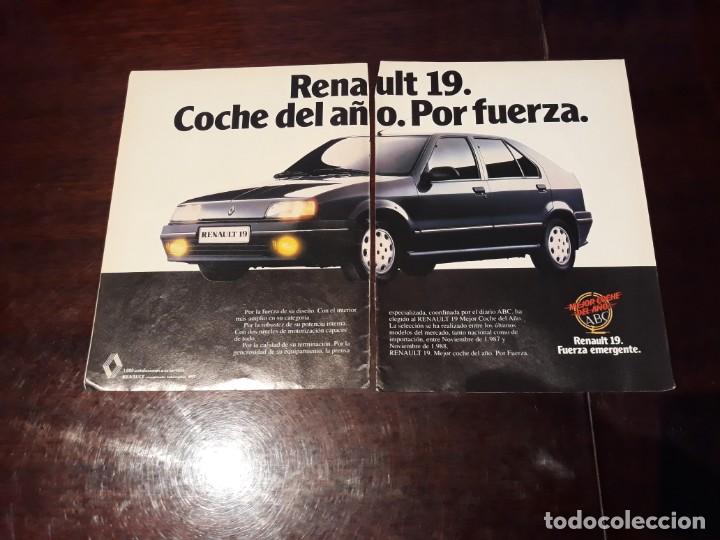 Autos und Motorr&auml;der: PUBLICIDAD DE RENAULT 19 MEJOR COCHE DEL A&Ntilde;O