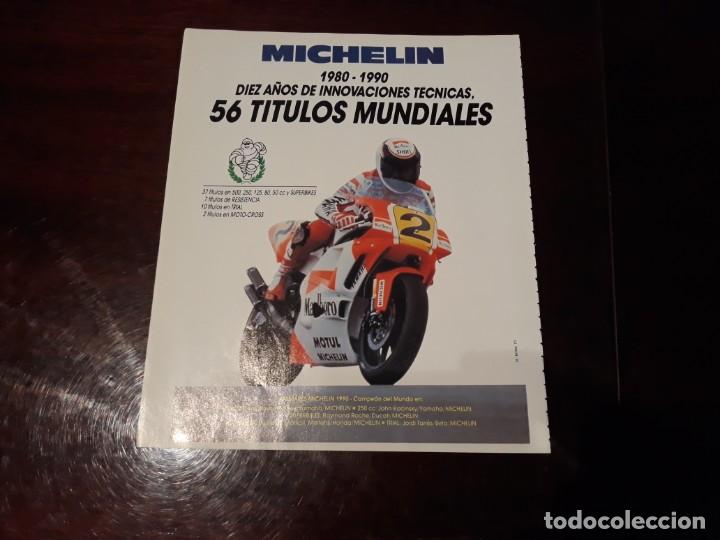 Coches y motocicletas: PUBLICIDAD DE MICHELIN  A&Ntilde;O 1990 - 28 X 23 CM
