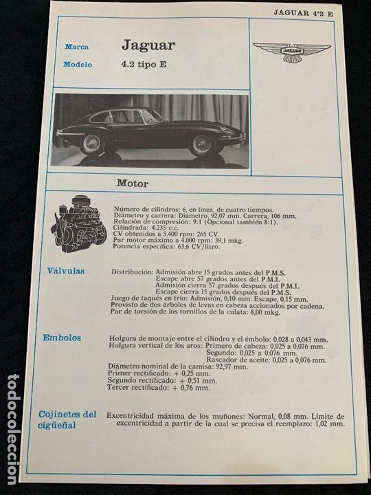 Coches y Motocicletas: ficha tecnica jaguar 4.2 tipo E - ediciones ceac