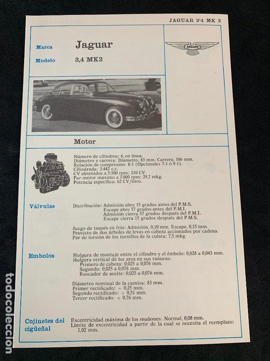 Coches y Motocicletas: ficha tecnica jaguar 3,4 mk2 - ediciones ceac