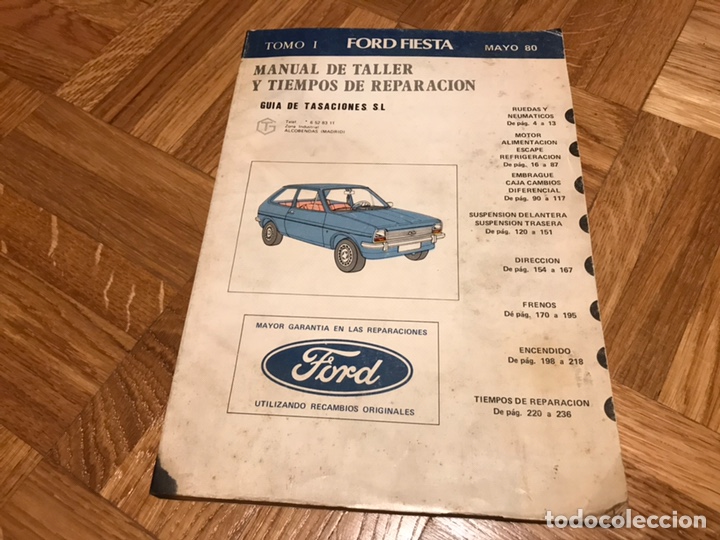Automobili e Motociclette: Manual de taller Ford fiesta mayo 80 tomo uno