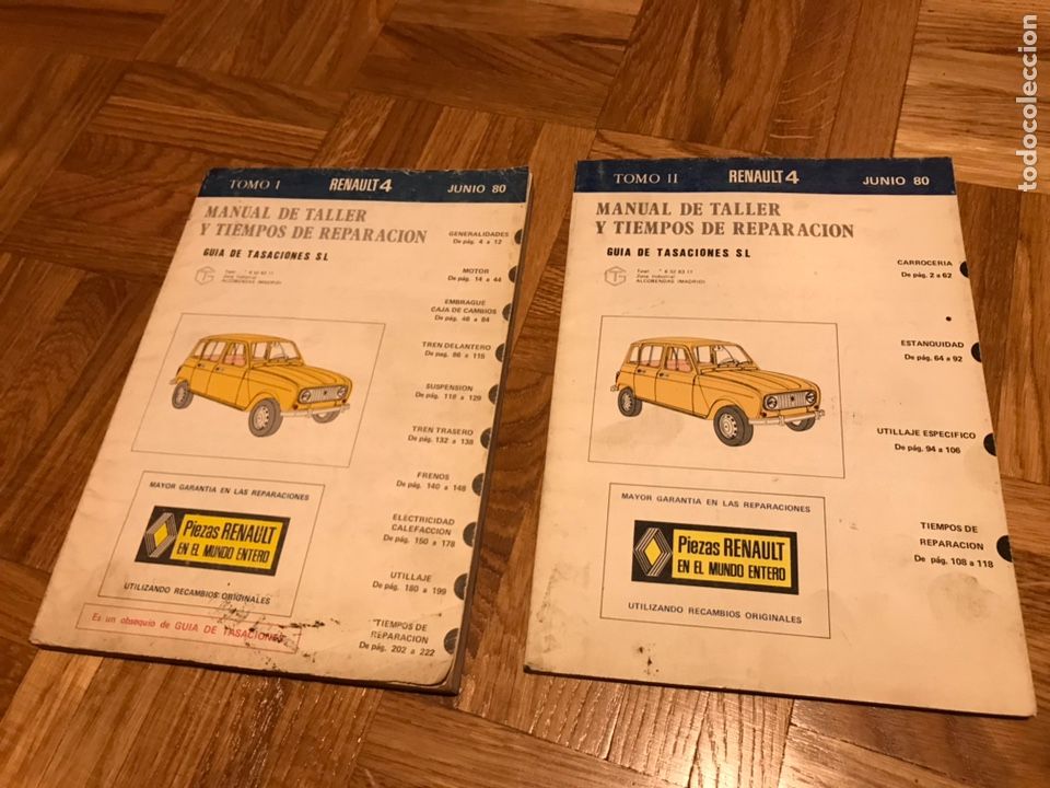 Automobili e Motociclette: Manuales de taller y reparaci&oacute;n Renaut cuatro junio 80