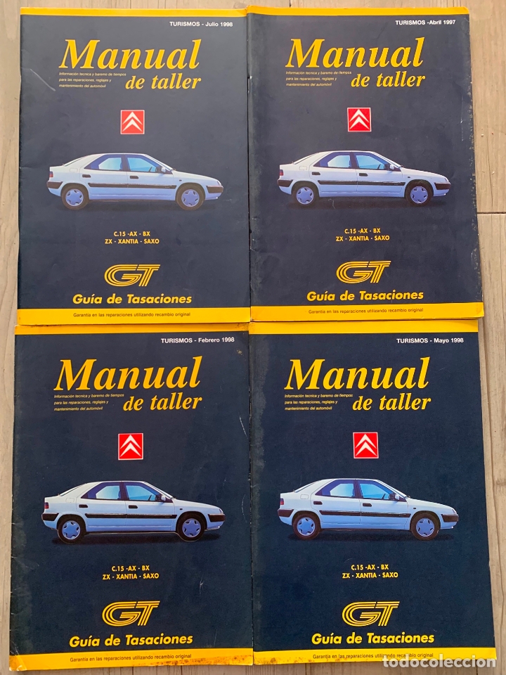 Coches y Motocicletas: lote manual de taller citroen c 15 ax bx zx xantia saxo 1998