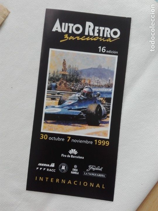 Automobili e Motociclette: FOLLETO TRIPTICO - AUTO RETRO BARCELONA 1999 - COCHES AUTOMOVIL