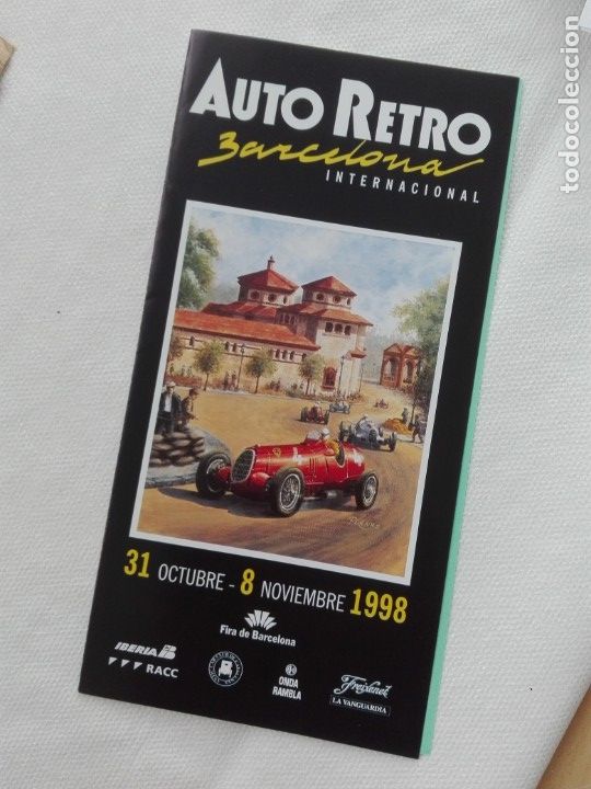 Automobili e Motociclette: FOLLETO DIPTICO - AUTO RETRO BARCELONA 1998 - COCHES AUTOMOVIL