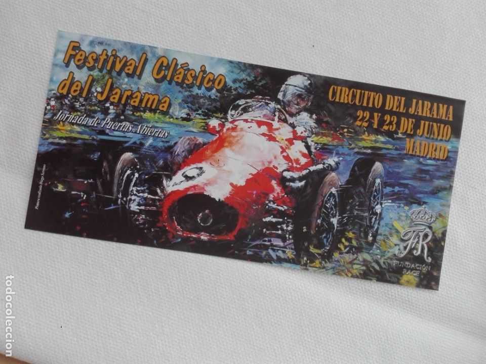 Automobili e Motociclette: FOLLETO HOJA - FESTIVAL CLASICO DEL JARAMA MADRID 2002 - COCHES AUTOMOVIL DEPORTES