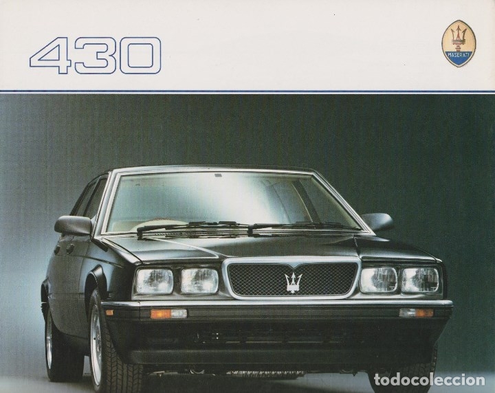 Carros e motociclos: CAT&Aacute;LOGO ORIGINAL MASERATI BITURBO 430