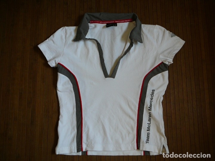 Voitures et Motocyclettes: Polo Team McLaren Mercedes Talla L Mujer Mercedes Benz Motorsport T-Shirt