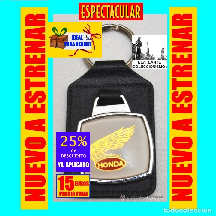Coches y motocicletas: MOTOCICLETAS HONDA - LLAVERO ORIGINAL A&Ntilde;OS 80 - A ESTRENAR - ALTA CALIDAD - 15 EUROS