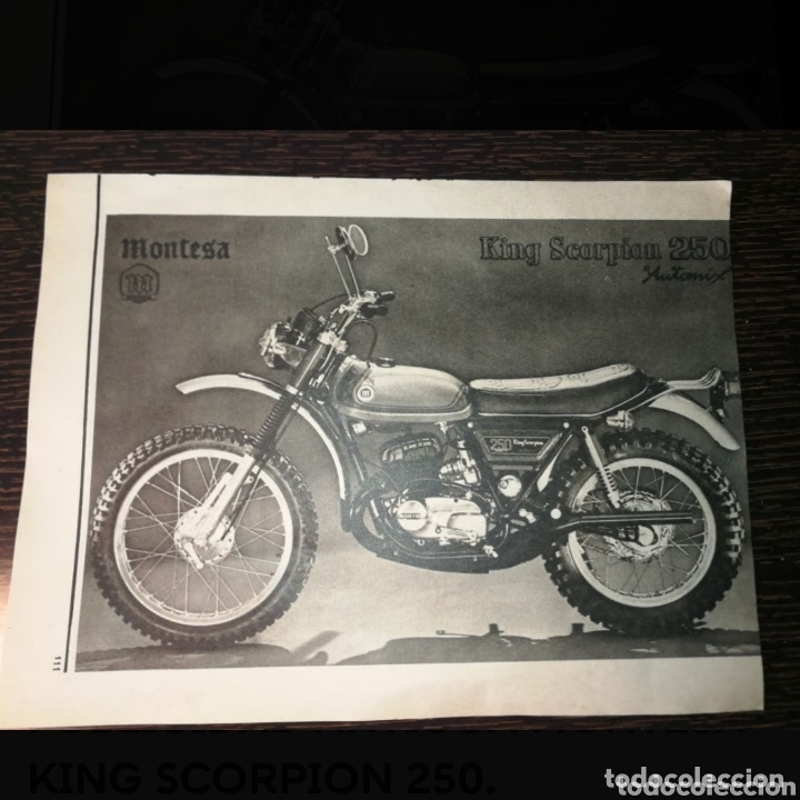 Coches y Motocicletas: PUBLICIDAD ANTIGUA MONTESA KING SCORPION 250.