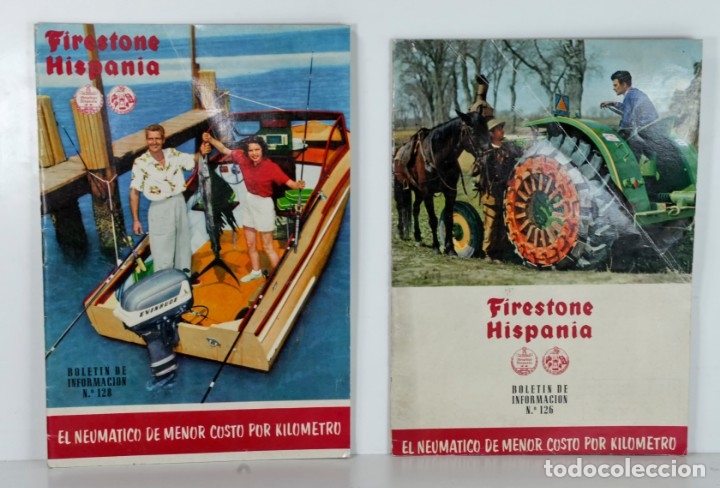 Carros e motociclos: 2 BOLETINES FIRESTONE ESPA&Ntilde;A N&ordm; 126 / 128