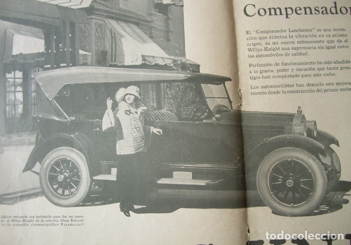 Coches y Motocicletas: ANTIGUA P&Aacute;GINA PUBLICITARIA DEL AUTOMOVIL WILLYS - KNIGHT. A&Ntilde;O 1929