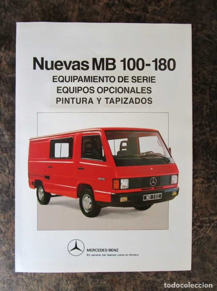Carros e motociclos: catalogo mercedes benz mb 100 180 equipamiento piuntura y tapizados