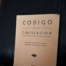 Coches y Motocicletas: CODIGO DE LA CIRCULACION. AÑO 1934. Lote 177876600