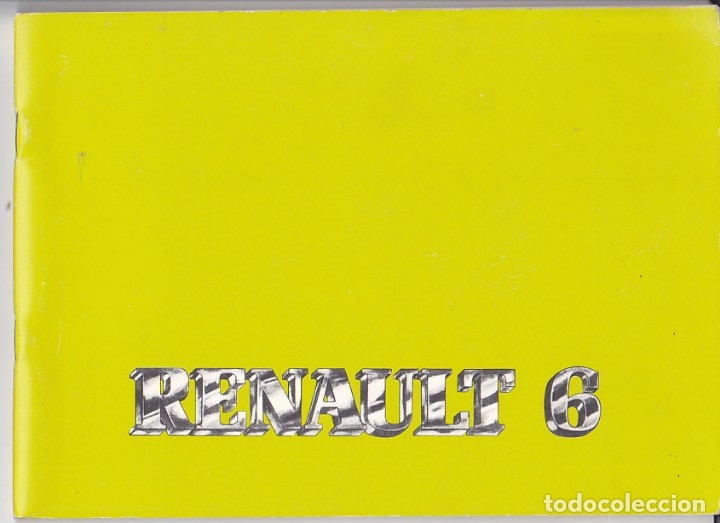 manual instruccion renault 6 1983 - Comprar Catálogos, publicidad y libros de mécanica en