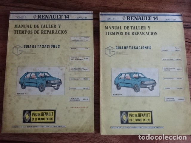 Autos und Motorr&auml;der: MANUAL DE TALLER RENAULT 14