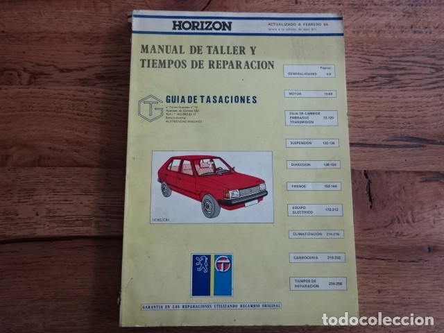 Autos und Motorr&auml;der: MANUAL DE TALLER TALBOT HORIZON 3