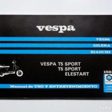 Coches y Motocicletas: VESPA T5 SPORT / ELESTART 1988. MANUAL DE USO Y ENTRETENIMIENTO. Lote 182788571