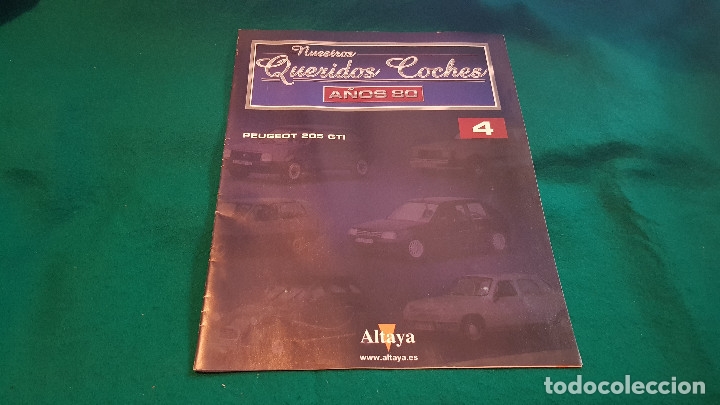 Coches y Motocicletas: NUESTROS QUERIDOS COCHES A&Ntilde;OS 80 - PEUGEOT 205 GTI - FASCICULO 4 ALTAYA