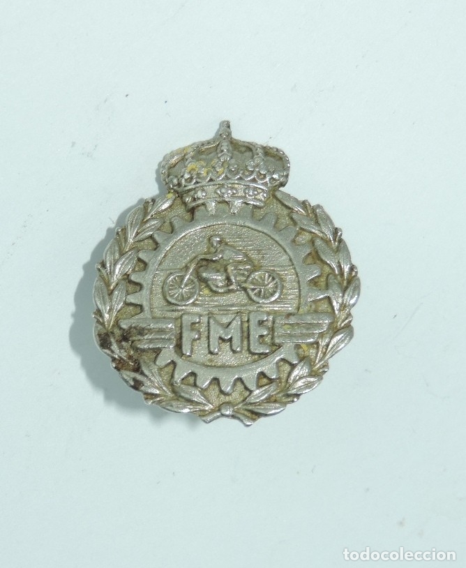 Automobili e Motociclette: INSIGNIA DE LA FME (FEDERACION MOTICICLISMO ESPA&Ntilde;A), MIDE 2,8 CMS.