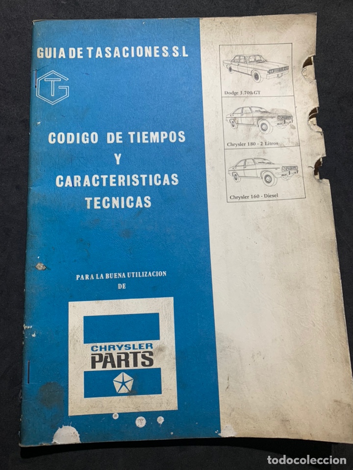 Coches y Motocicletas: Gu&iacute;a tasaciones c&oacute;digo de tiempos caracter&iacute;sticas t&eacute;cnicas dodge 3700 gt chrysler 180 160 de 1978
