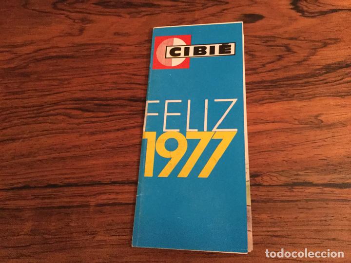 Coches y Motocicletas: CALENDARIO PUBLICIDAD CIBIE FAROS COCHE. 1977