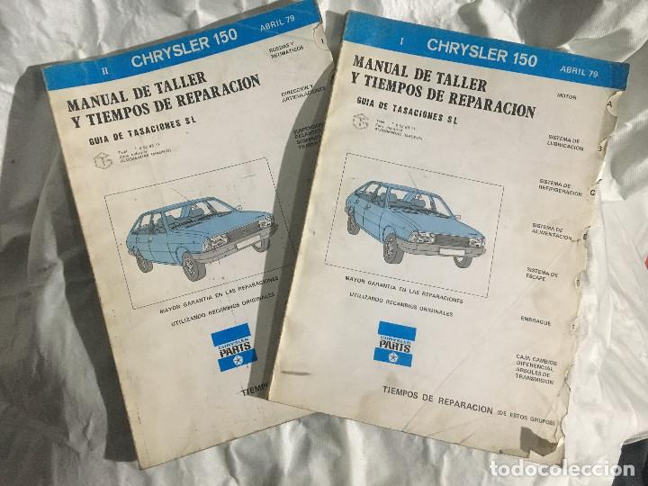 Coches y Motocicletas: manual de taller y tiempos de reparacion chrysler 150, 2 tomos