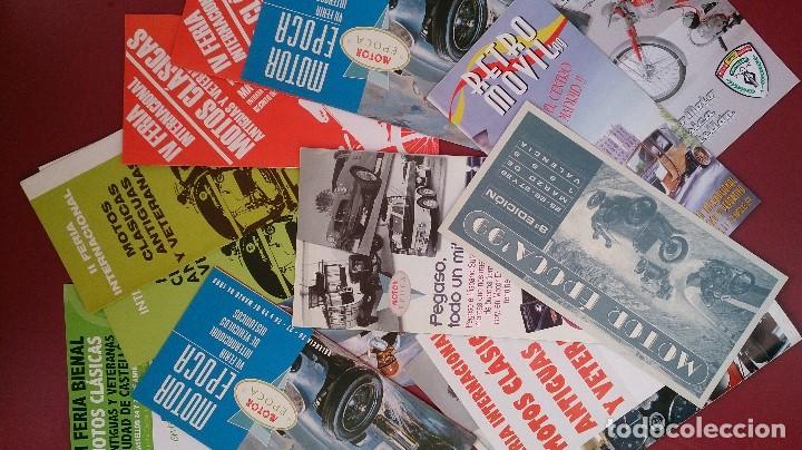 Coches y Motocicletas: LOTE PUBLICIDAD FERIAS MOTOCICLETAS VALENCIA CASTELLON