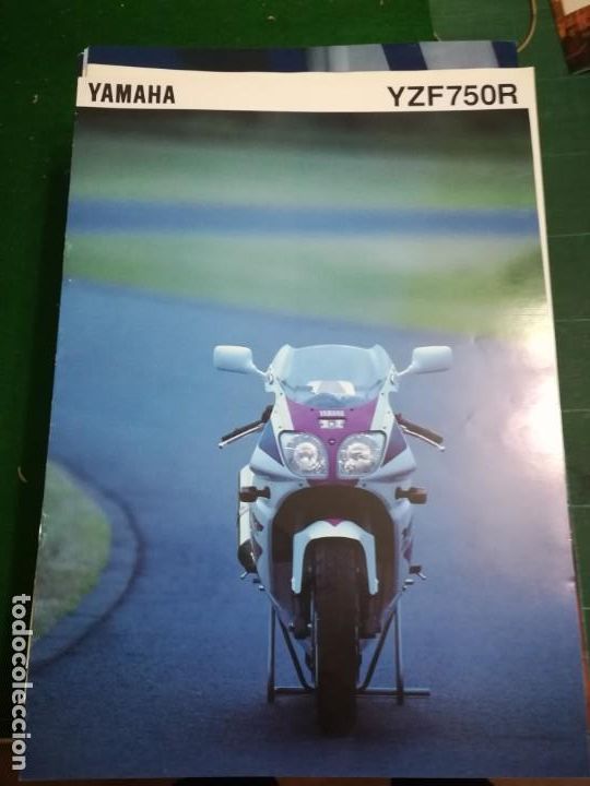 Coches y motocicletas: YAMAHA YZF750R , CAT&Aacute;LOGO FOLLETO PUBLICIDAD ORIGINAL