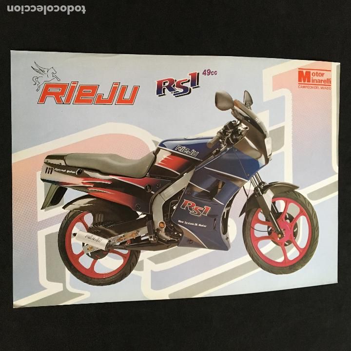 Automobili e Motociclette: Folleto catalogo publicidad original rieju rs 1 49 cc motor minarelli rs1