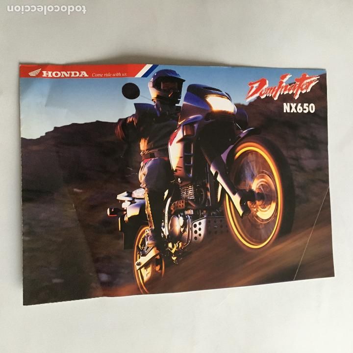 Coches y Motocicletas: Folleto catalogo publicidad original honda dominator nx650 1993