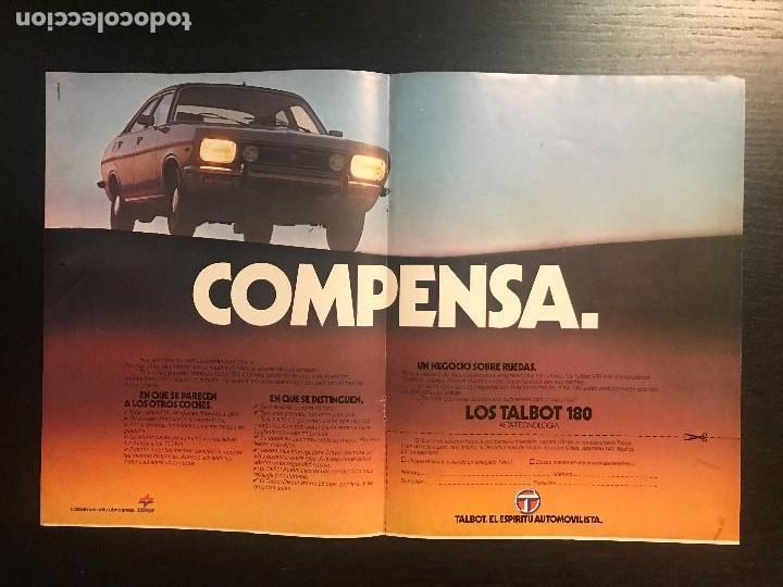Coches y Motocicletas: TALBOT 180 CHRYSLER - ANUNCIO PUBLICIDAD POSTER DE REVISTA - A&Ntilde;OS 70 ORIGINAL - NO RENAULT CITROEN