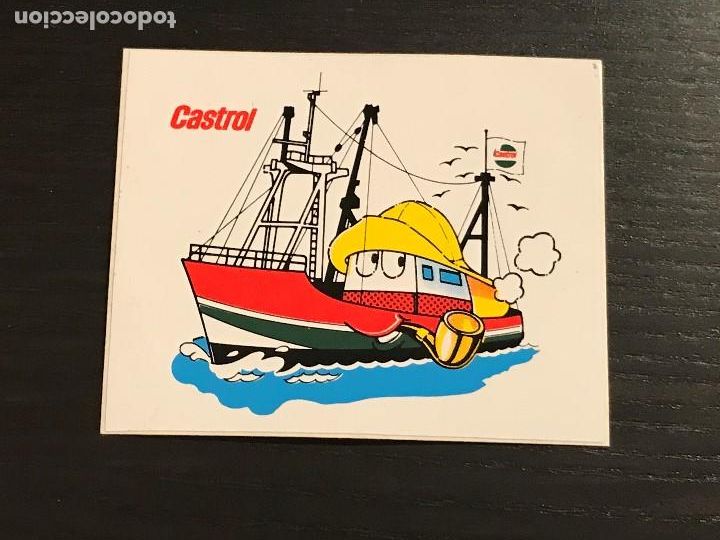 Coches y Motocicletas: CASTROL LUBRICANTE ACEITE BARCO - PEGATINA ADHESIVO STICKER - MOTOR CLASICO AUTOMOVIL MOTOCICLISMO