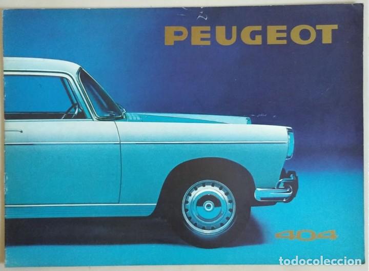 Coches y Motocicletas: CAT&Aacute;LOGO ORIGINAL DE AUTOM&Oacute;VILES PEUGEOT 404, A&Ntilde;O 1968/69 FABRICADO EN ARGENTINA - EN CASTELLANO.