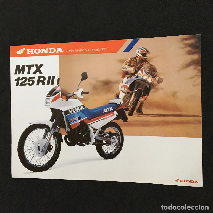 Coches y Motocicletas: Folleto catalogo publicidad original honda mtx 125 r II