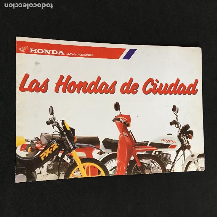 Coches y Motocicletas: Folleto catalogo publicidad original honda de ciudad px r 50-sh 75-cg 125