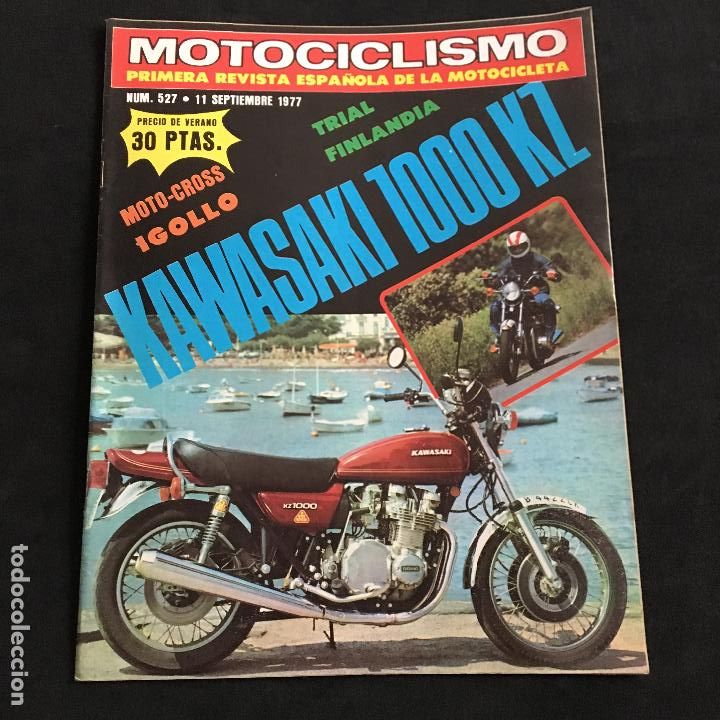 Automobili e Motociclette: Revista motociclismo n&ordm; 527 de 1977 con poster