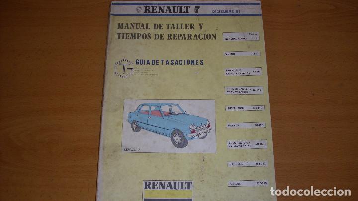 manual taller guía tasaciones renault 7 1981 re - Comprar Catálogos