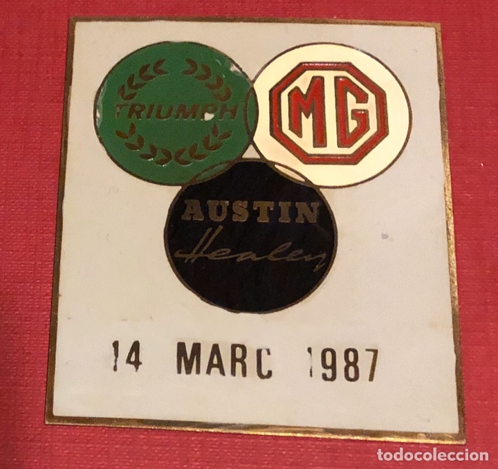 Autos und Motorr&auml;der: Publicidad; plana esmaltada de coche, Austin, MG, Triumph. 14 marzo 1987.