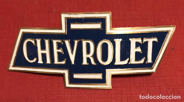 Coches y Motocicletas: Publicidad; emblema-placa esmaltada de coche Chevrolet. Perfecto estado.